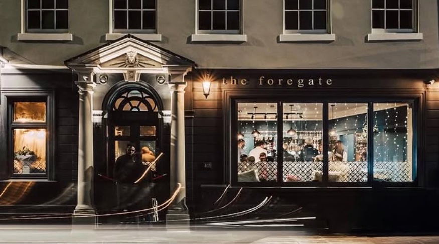 The Foregate at night